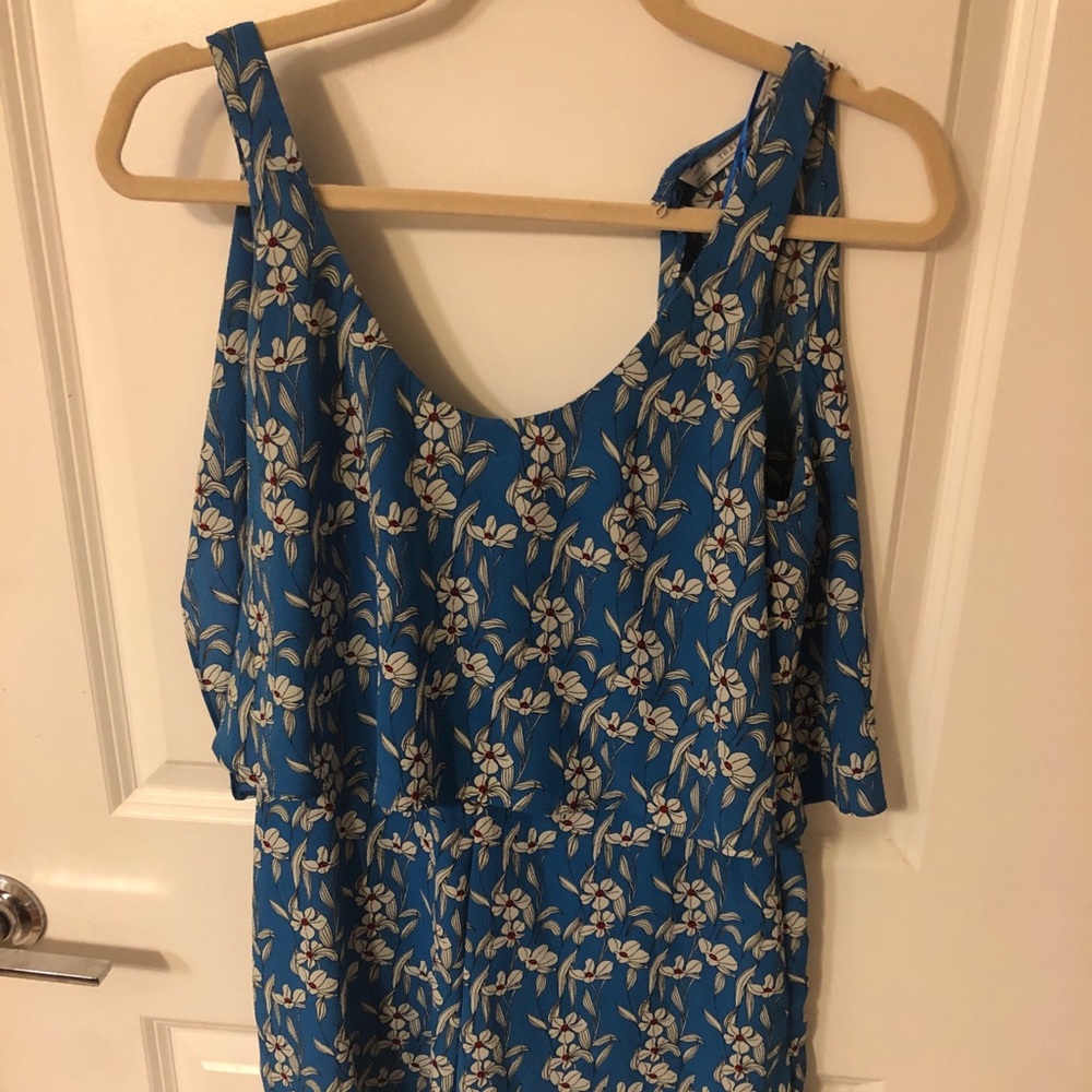 Blue Flowered Romper - image 2